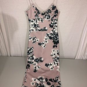 ASOS Floral Bodycon Midi Dress